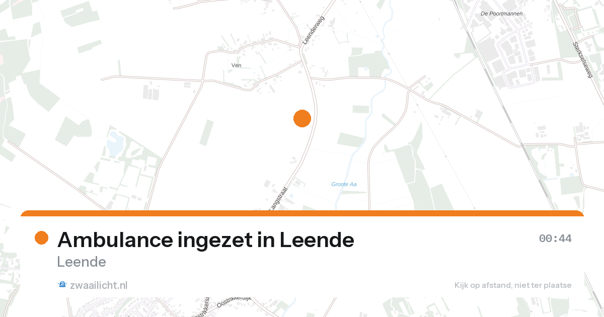 Ambulance ingezet in Leende — 24 aug 2026