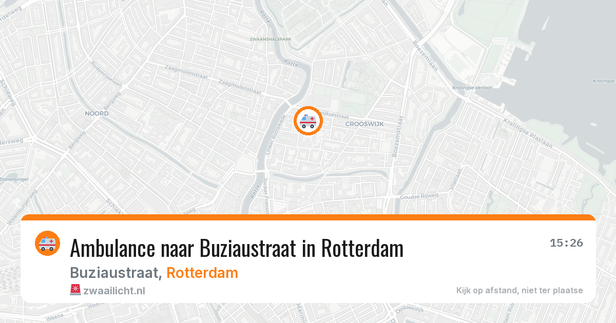 Ambulance naar Buziaustraat in Rotterdam — 13 mei 2026