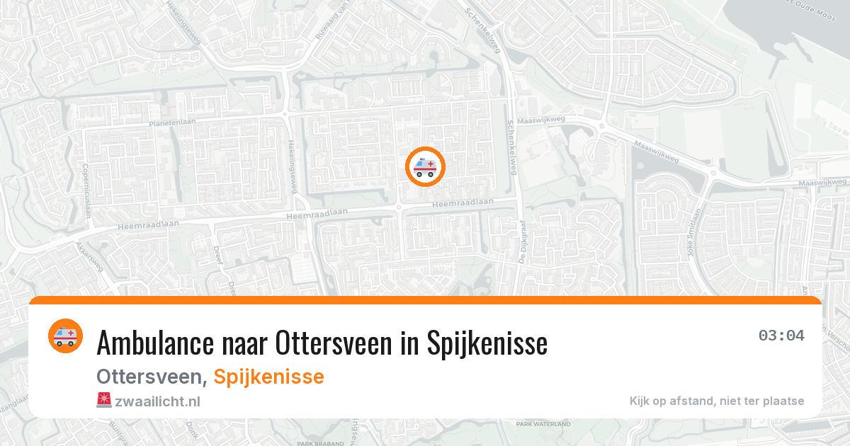 Ambulance naar Ottersveen in Spijkenisse — 13 jun 2026