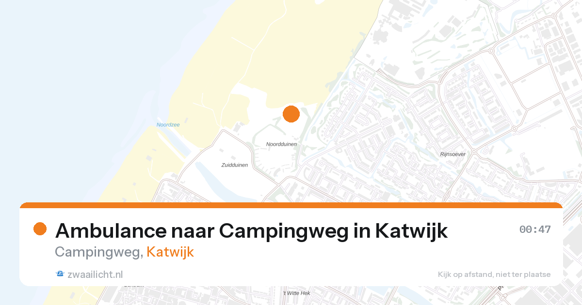 Ambulance naar Campingweg in Katwijk — 25 apr 2026