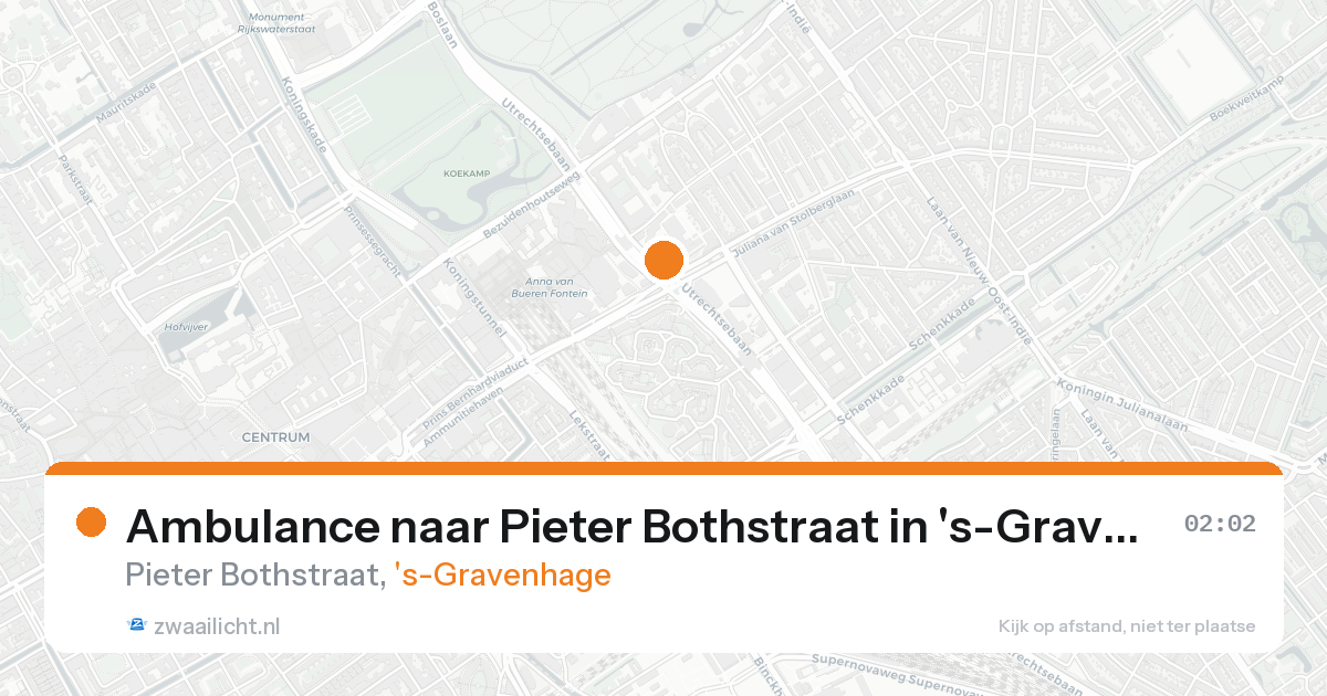 Ambulance naar Pieter Bothstraat in 's-Gravenhage — 6 mei 2026