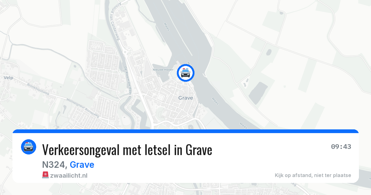 Verkeersongeval met letsel in Grave — 20 mei 2026