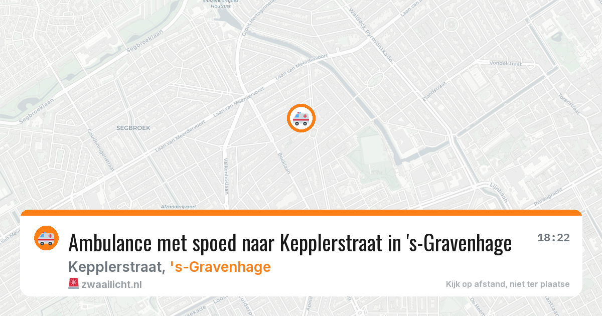 Ambulance met spoed naar Kepplerstraat in 's-Gravenhage — 11 apr 2026