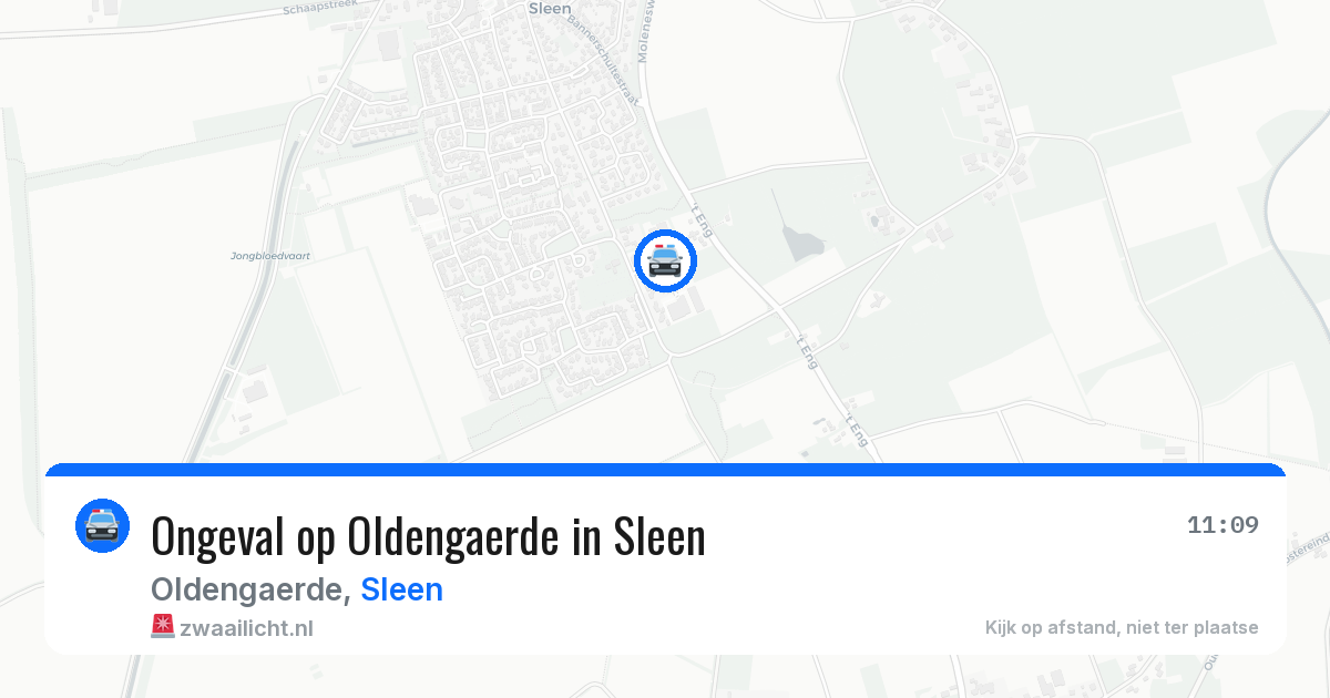 Ongeval op Oldengaerde in Sleen — 11 jun 2026