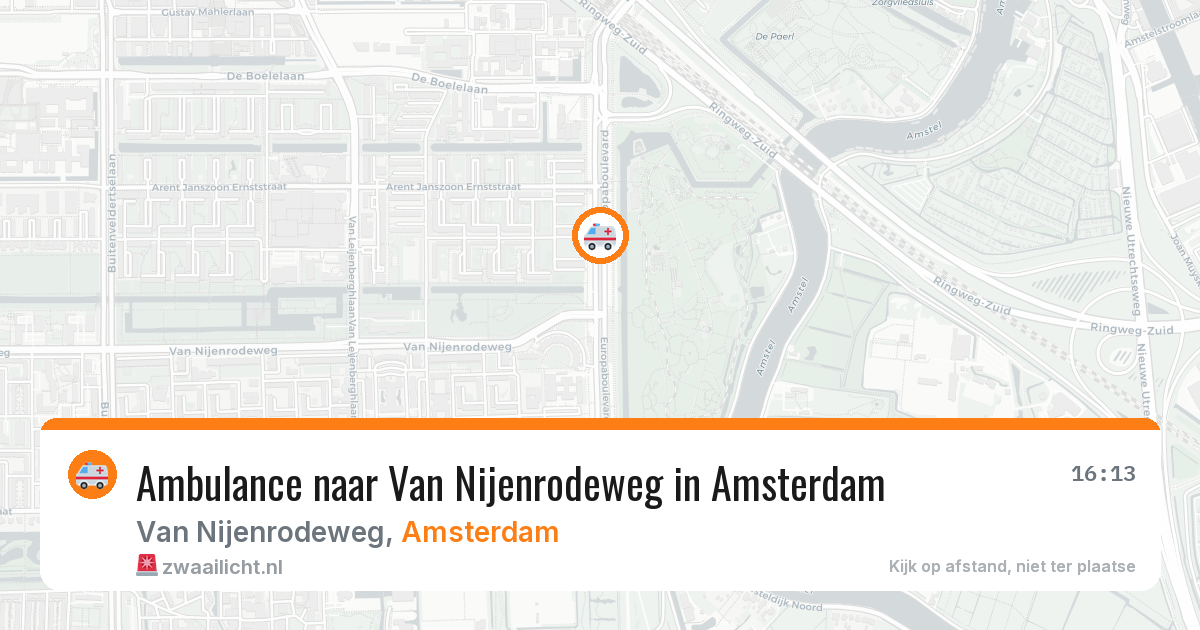 Ambulance naar Van Nijenrodeweg in Amsterdam — 4 jul 2026