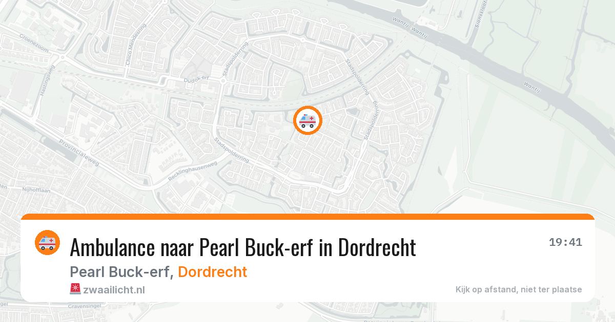 Ambulance naar Pearl Buck-erf in Dordrecht — 4 jul 2026