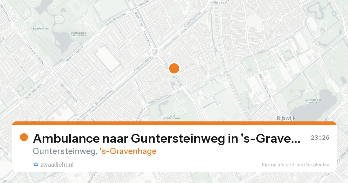 Ambulance naar Guntersteinweg in 's-Gravenhage — 21 aug 2026