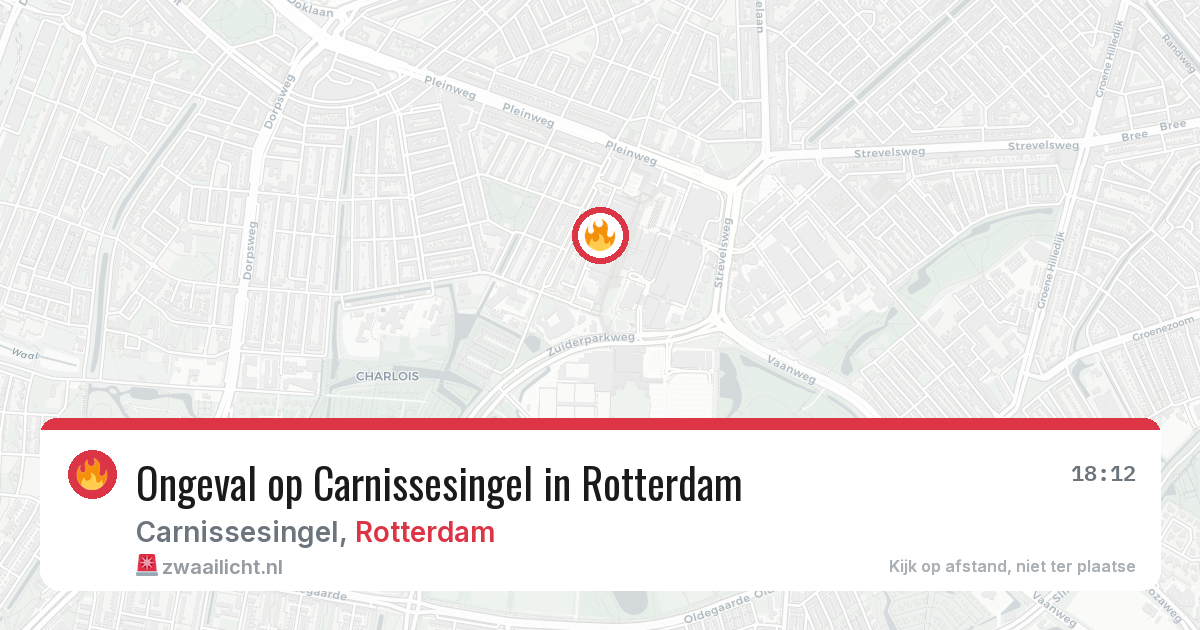 Ongeval op Carnissesingel in Rotterdam — 6 jul 2026