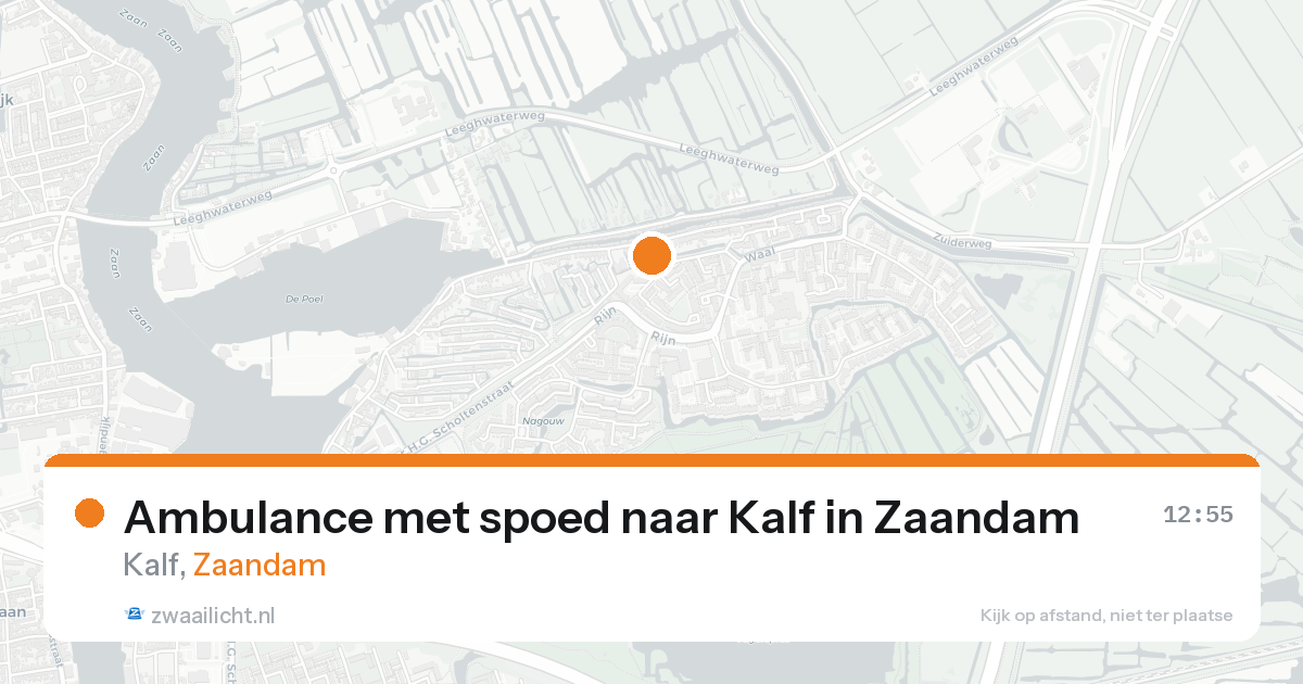 Ambulance met spoed naar Kalf in Zaandam — 19 mei 2026