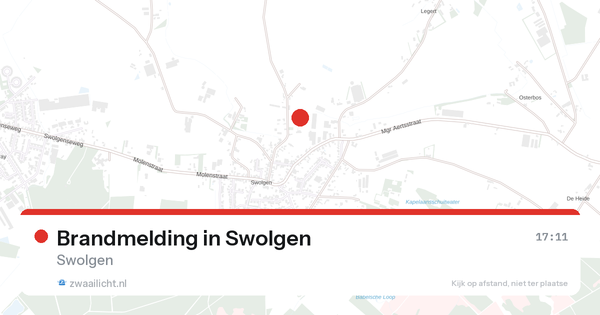 Brandmelding in Swolgen — 27 aug 2026