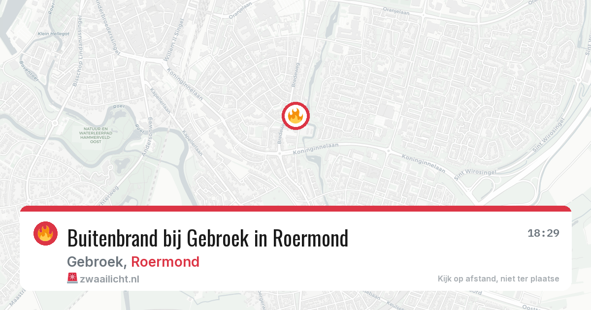Buitenbrand bij Gebroek in Roermond — 21 mei 2026