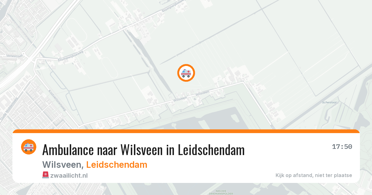 Ambulance naar Wilsveen in Leidschendam — 12 jul 2026