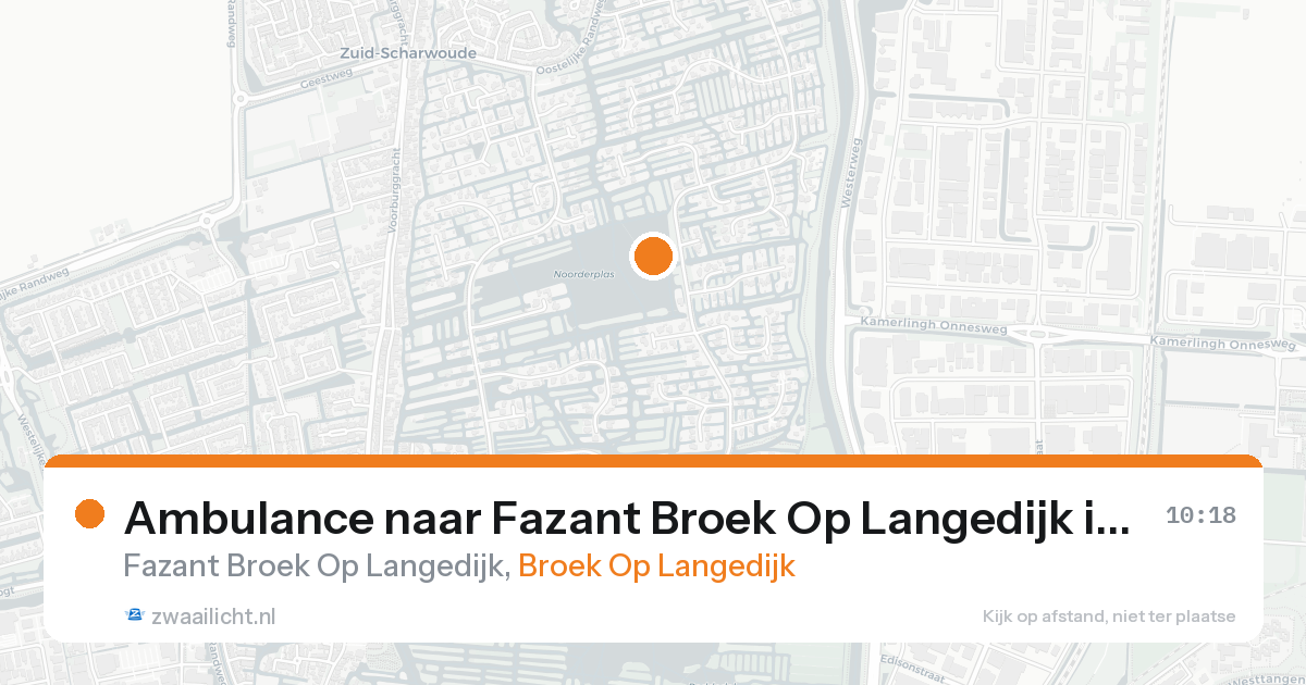 Ambulance naar Fazant Broek Op Langedijk in Broek Op Langedijk — 8 feb 2026