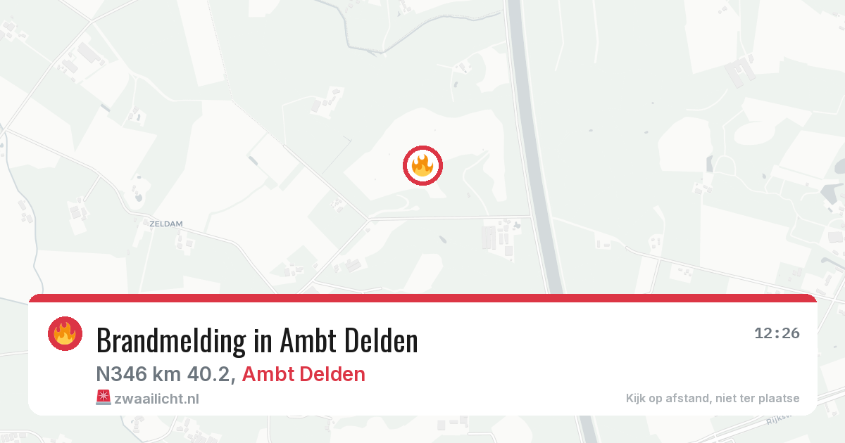 Brandmelding in Ambt Delden — 12 jul 2026