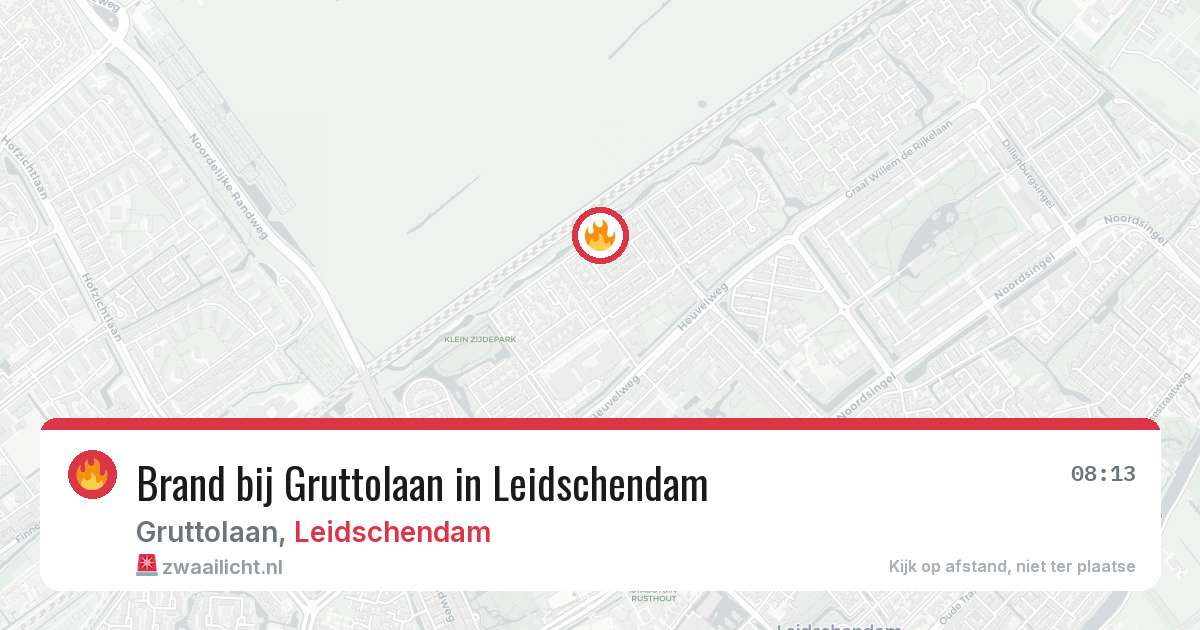 Brand bij Gruttolaan in Leidschendam — 17 jun 2026