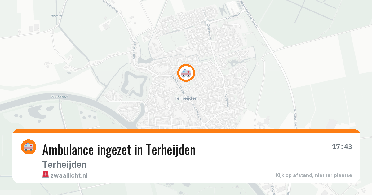 Ambulance ingezet in Terheijden — 25 mei 2026