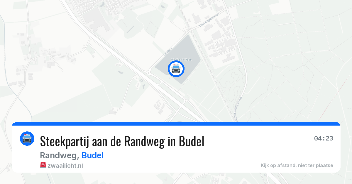 Steekpartij aan de Randweg in Budel — 6 mrt 2026