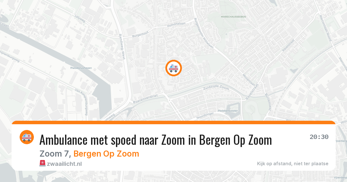 Ambulance met spoed naar Zoom in Bergen Op Zoom — 6 mei 2026