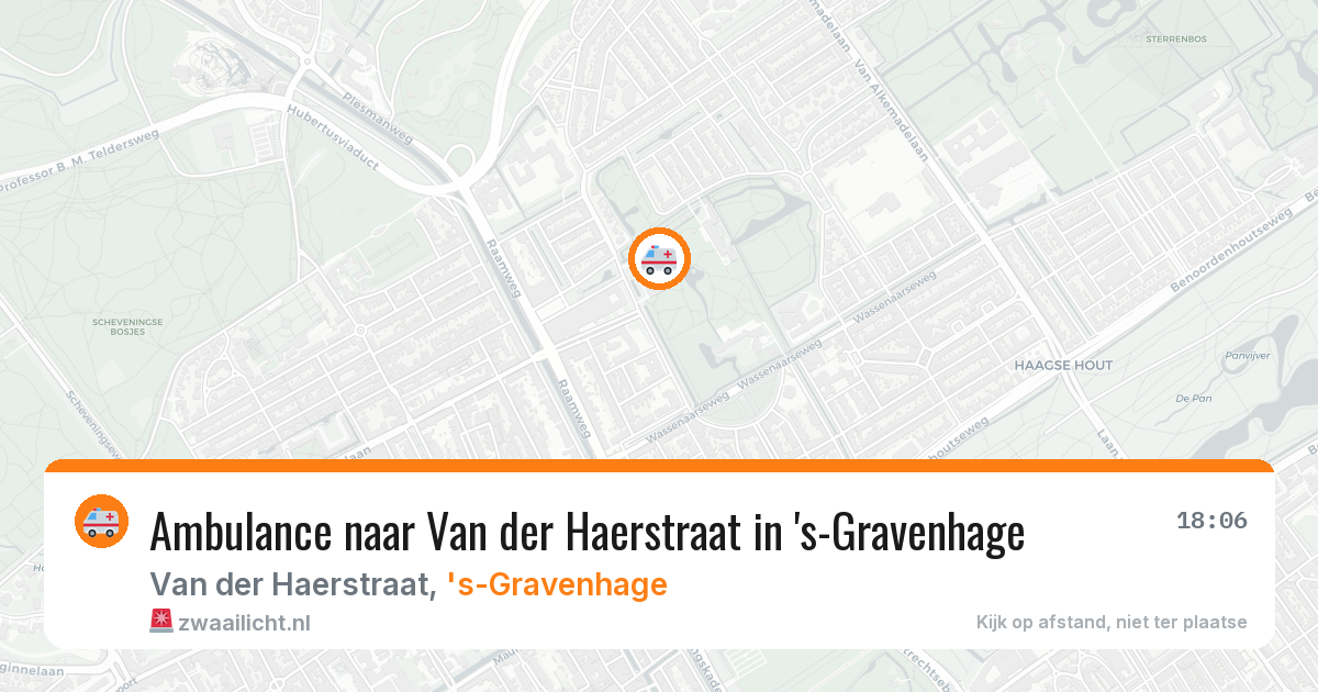 Ambulance naar Van der Haerstraat in 's-Gravenhage — 22 mei 2026