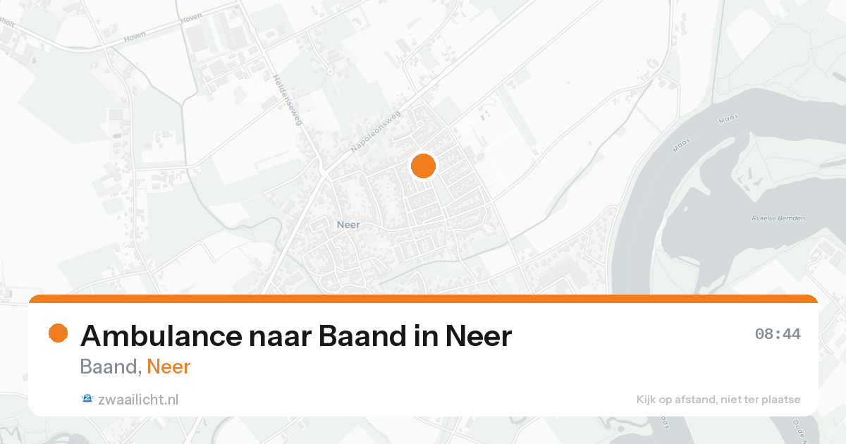 Ambulance naar Baand in Neer — 21 aug 2026