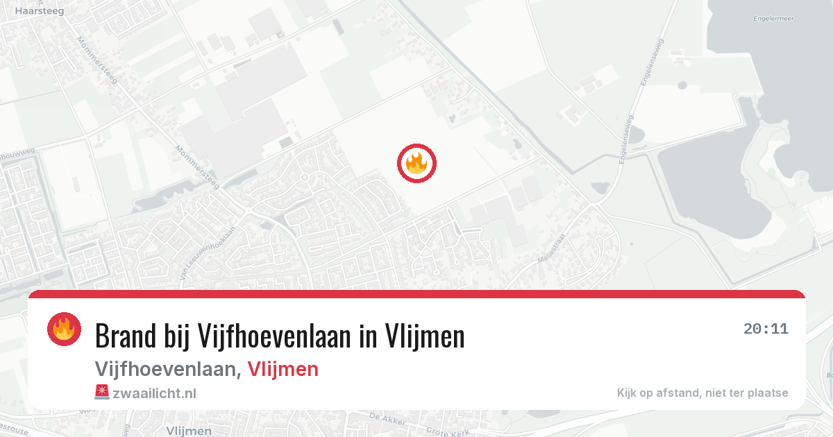 Brand bij Vijfhoevenlaan in Vlijmen — 9 jul 2026
