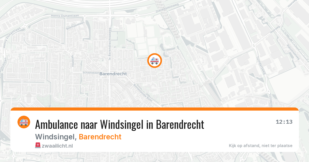 Ambulance naar Windsingel in Barendrecht — 30 jan 2026