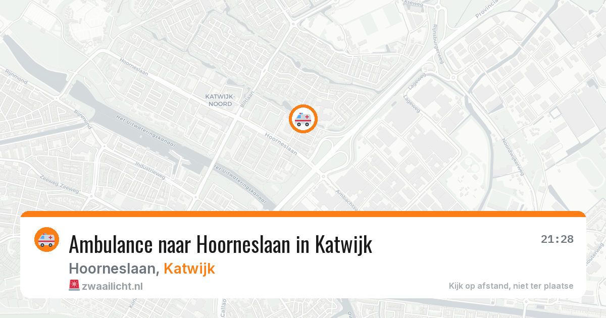 Ambulance naar Hoorneslaan in Katwijk — 13 apr 2026