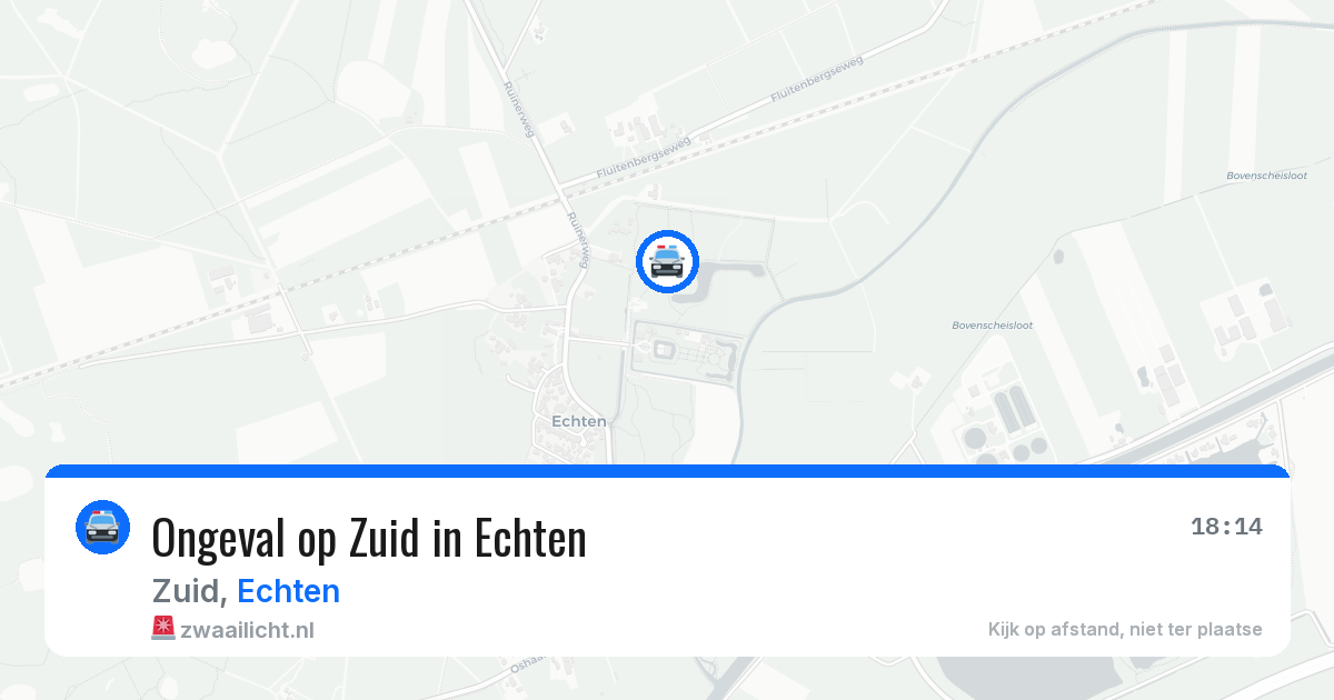 Ongeval op Zuid in Echten — 14 jul 2026