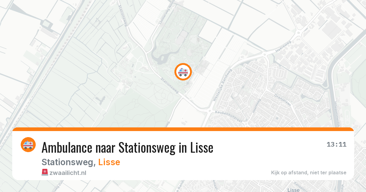 Ambulance naar Stationsweg in Lisse — 28 apr 2026