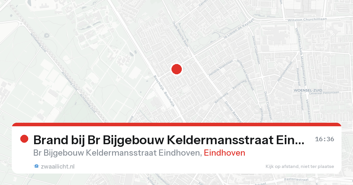 Brand bij Br Bijgebouw Keldermansstraat Eindhoven in Eindhoven — 23 aug 2026