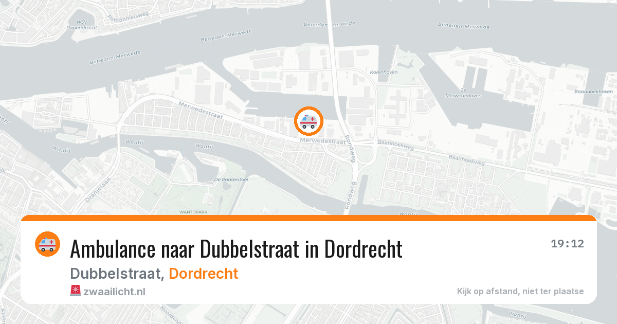 Ambulance naar Dubbelstraat in Dordrecht — 27 mei 2026