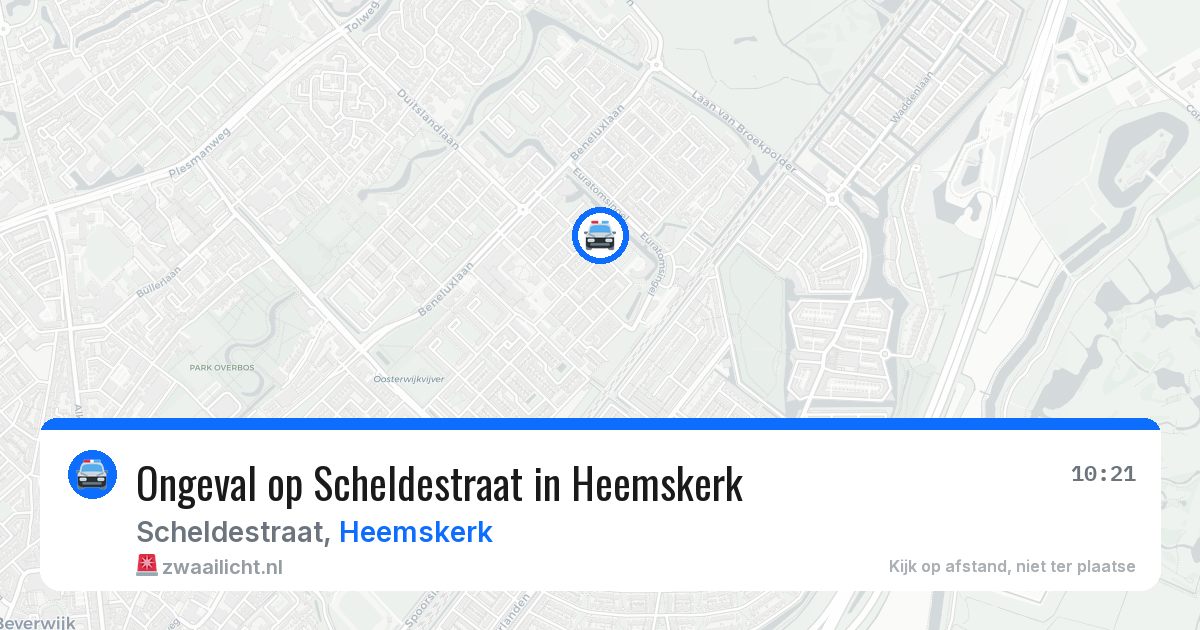 Ongeval op Scheldestraat in Heemskerk — 25 mrt 2026