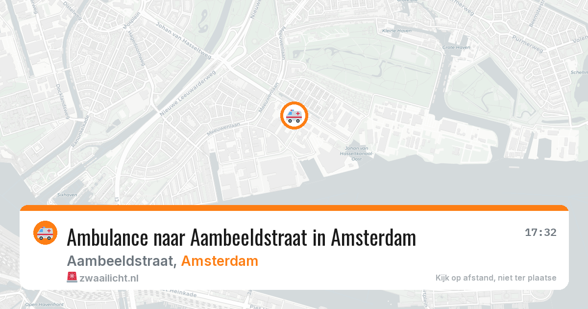 Ambulance naar Aambeeldstraat in Amsterdam — 18 jun 2026
