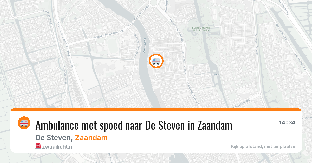 Ambulance met spoed naar De Steven in Zaandam — 17 mrt 2026