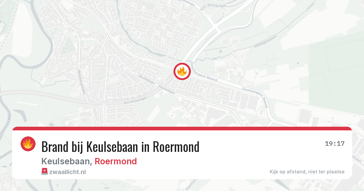 Brand bij Keulsebaan in Roermond — 26 jun 2026