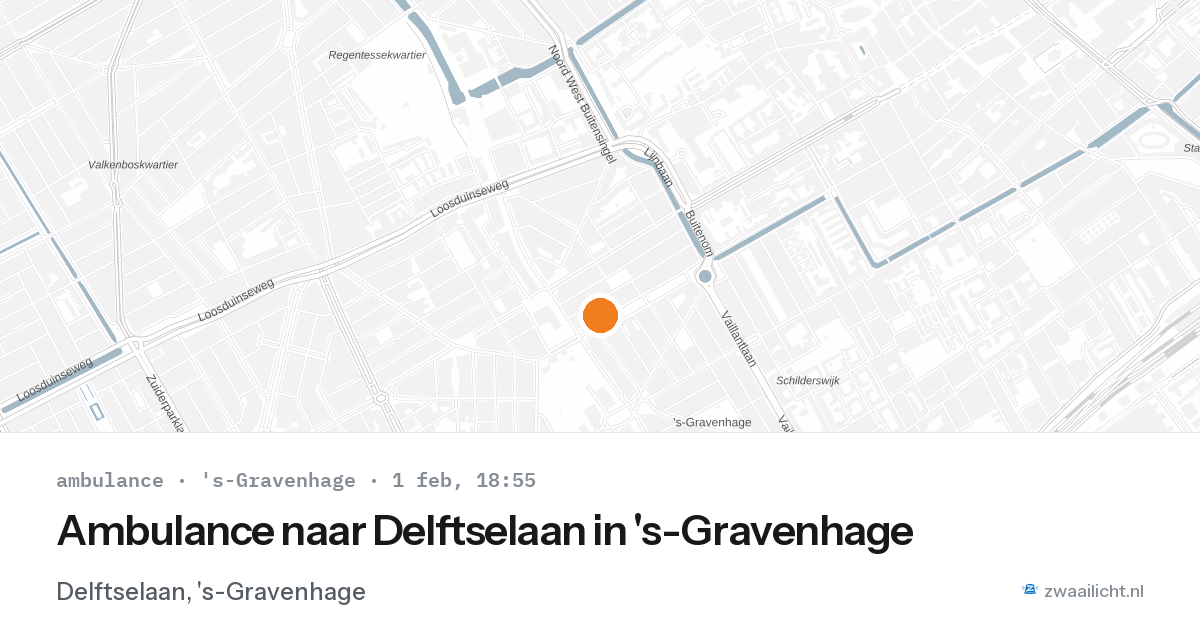 Ambulance naar Delftselaan in 's-Gravenhage — 1 feb 2026