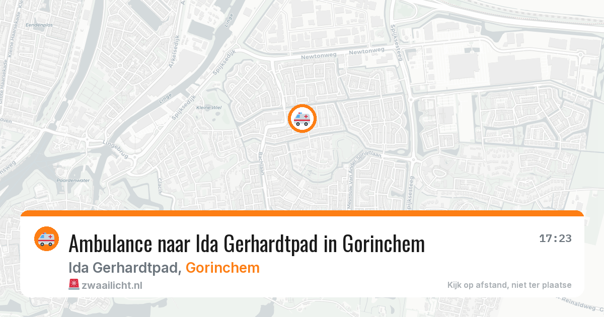 Ambulance naar Ida Gerhardtpad in Gorinchem — 7 aug 2026