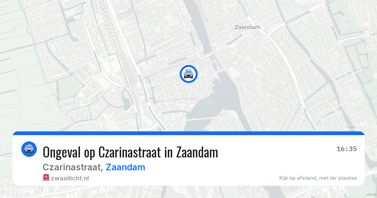 Ongeval op Czarinastraat in Zaandam — 4 jul 2026