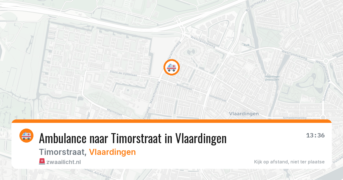 Ambulance naar Timorstraat in Vlaardingen — 19 mei 2026