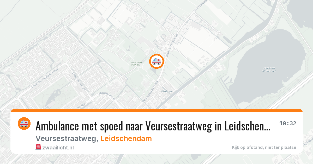 Ambulance met spoed naar Veursestraatweg in Leidschendam — 20 jan 2026