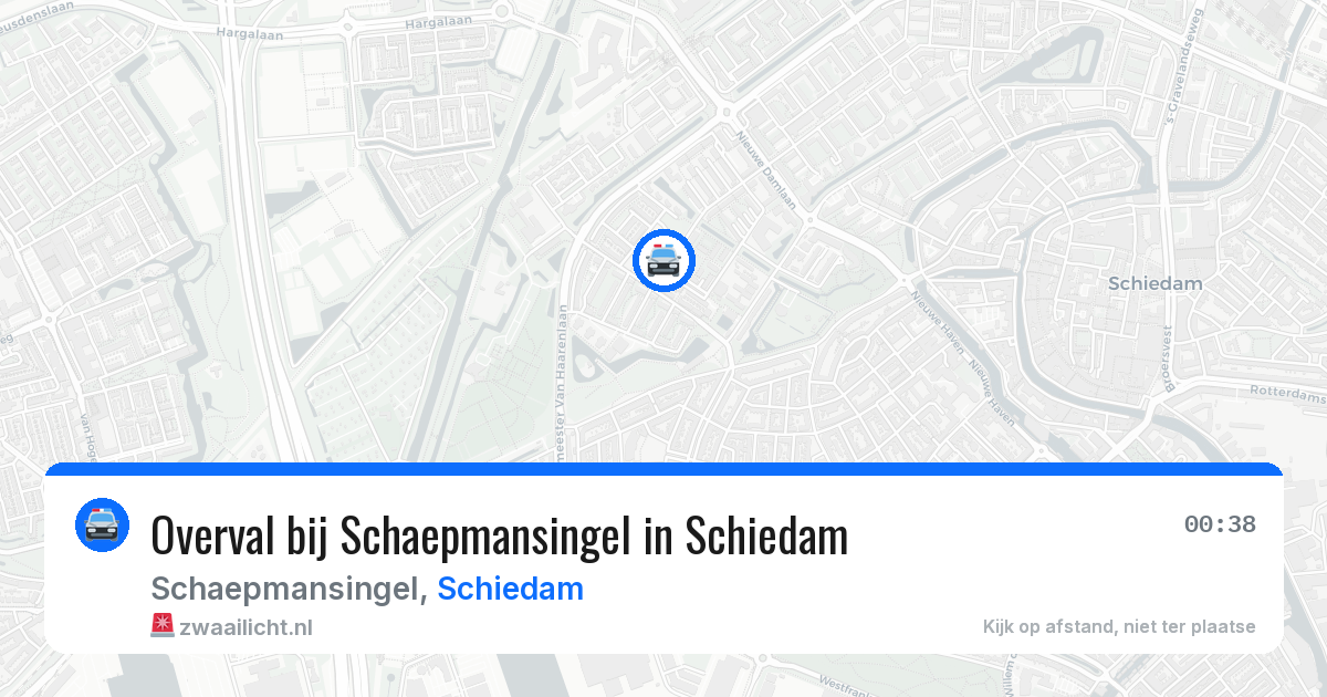 Overval bij Schaepmansingel in Schiedam — 10 mei 2026