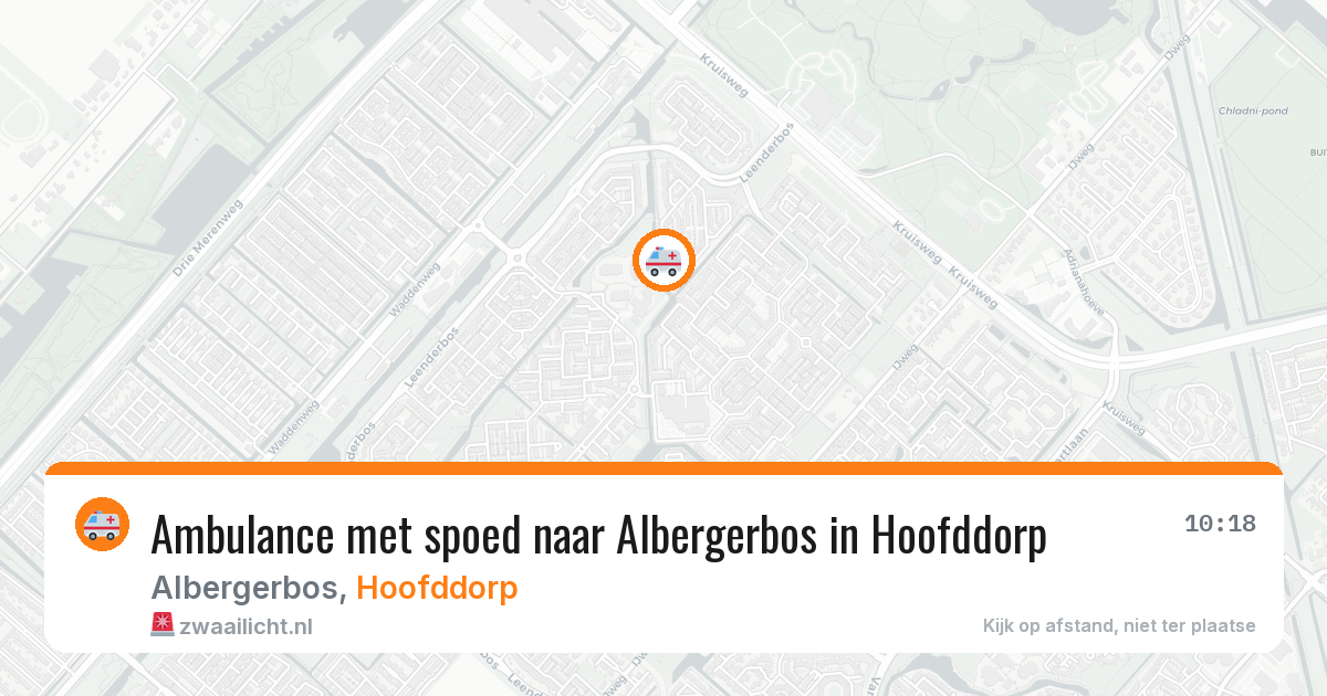 Ambulance met spoed naar Albergerbos in Hoofddorp — 2 jul 2026