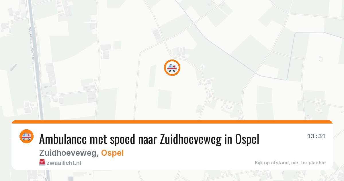 Ambulance met spoed naar Zuidhoeveweg in Ospel — 29 mei 2026