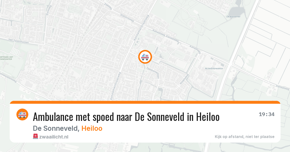 Ambulance met spoed naar De Sonneveld in Heiloo — 22 mrt 2026