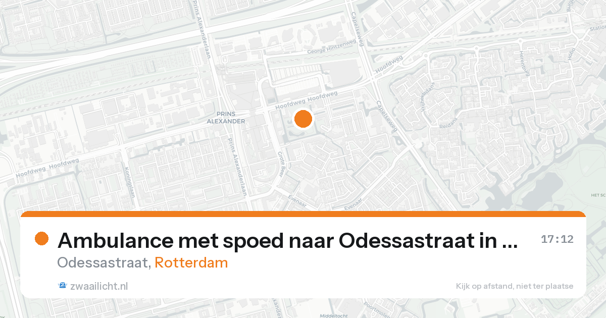 Ambulance met spoed naar Odessastraat in Rotterdam — 31 jan 2026
