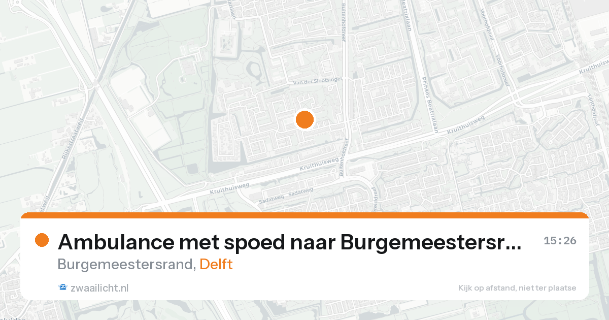 Ambulance met spoed naar Burgemeestersrand in Delft — 7 feb 2026