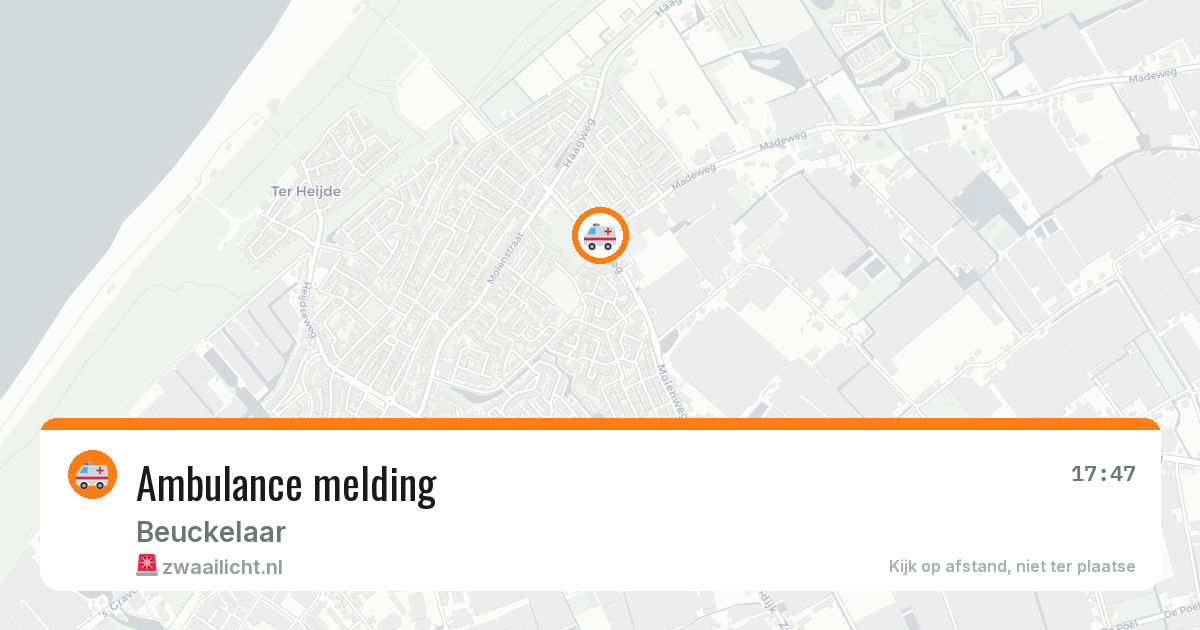 Ambulance melding — 20 jun 2026