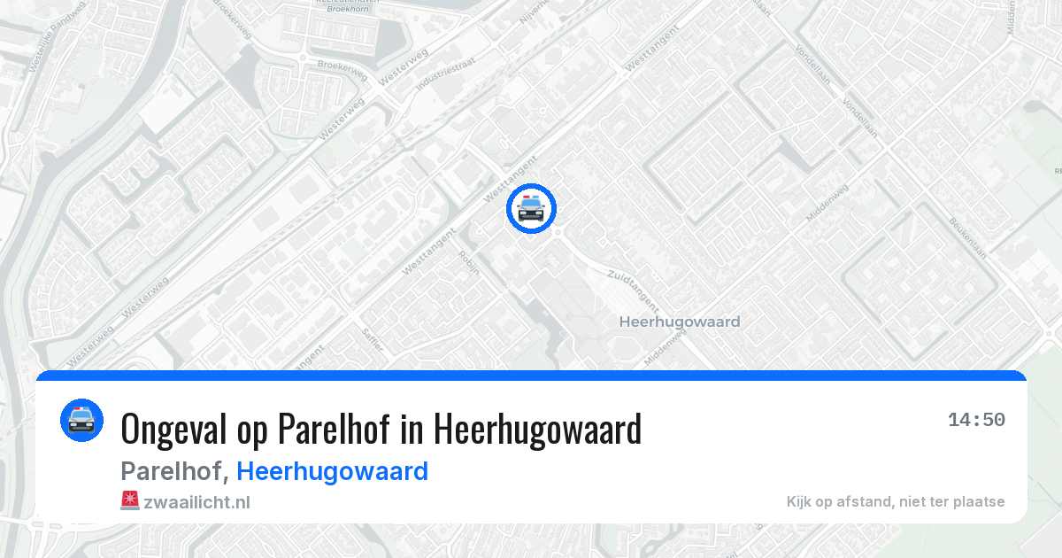Ongeval op Parelhof in Heerhugowaard — 17 jun 2026