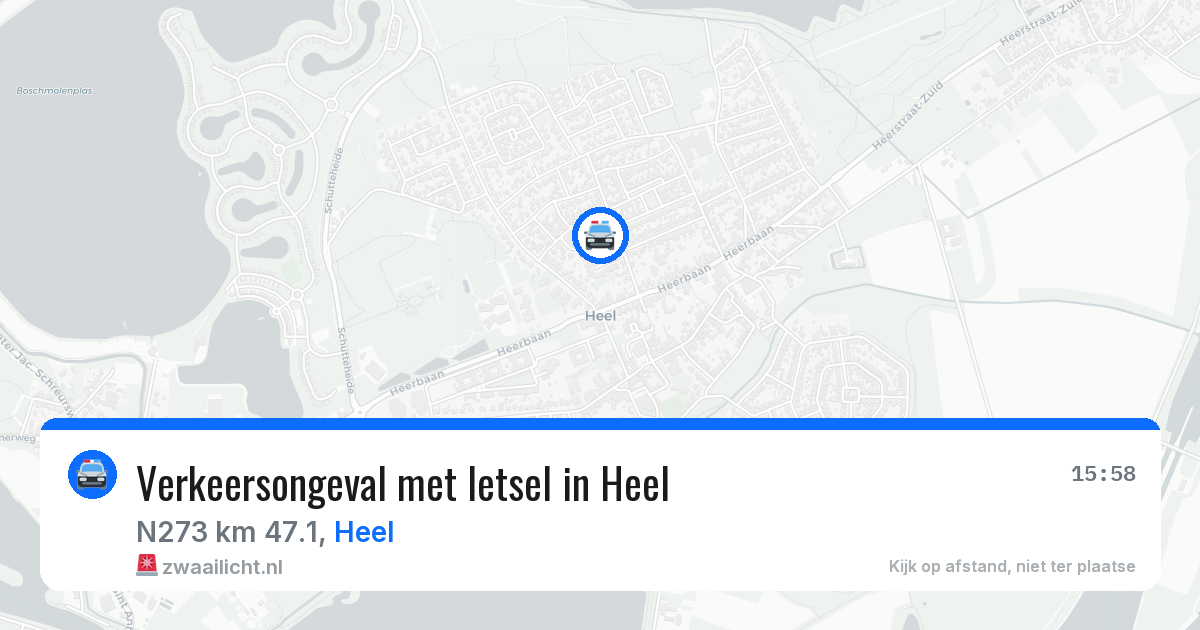 Verkeersongeval met letsel in Heel — 4 mrt 2026