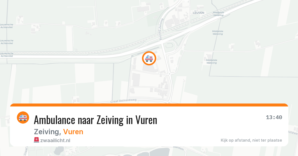 Ambulance naar Zeiving in Vuren — 20 jun 2026
